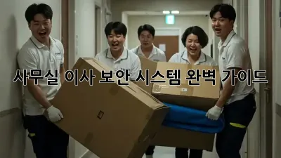 사무실 이사? 보안 시스템 완벽 가이드!